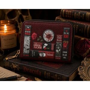 The Crimson Codex Mini Wallet Goth Horror Emo Halloween New Literature